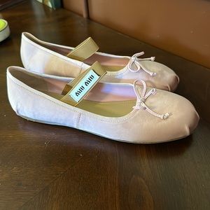 Light Pink Ballet Flats with Bow